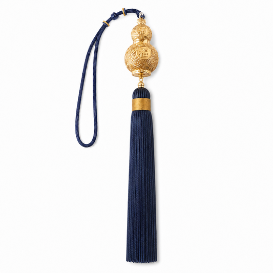 Golden Hulu Auspicious Car Hanging | Wealth & Longevity Pendant