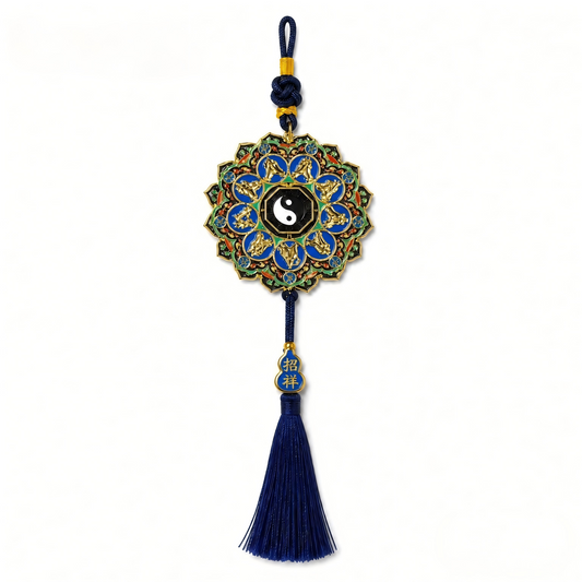 Bagua Nine-Character Mantra Protective Car Hanging Ornament