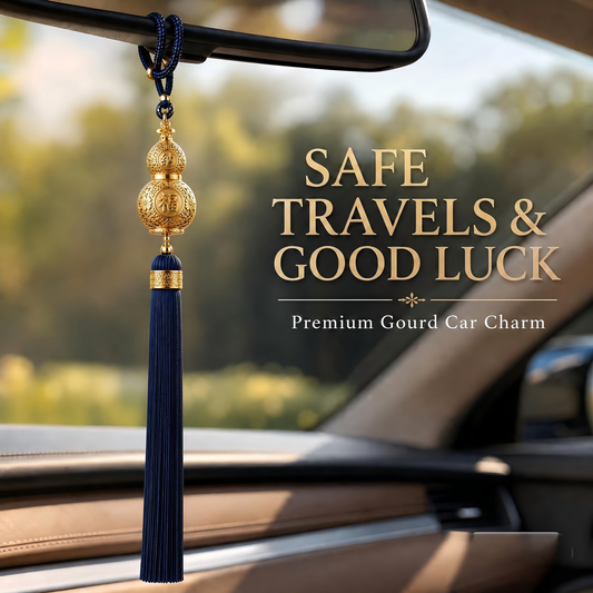 Hulu Auspicious Car Hanging | Fu Lu Wealth & Longevity Pendant